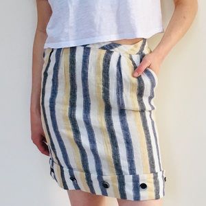 High waisted beautiful linen skirt